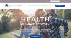Desktop Screenshot of healthalliancenetwork.com