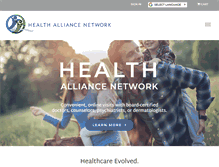 Tablet Screenshot of healthalliancenetwork.com
